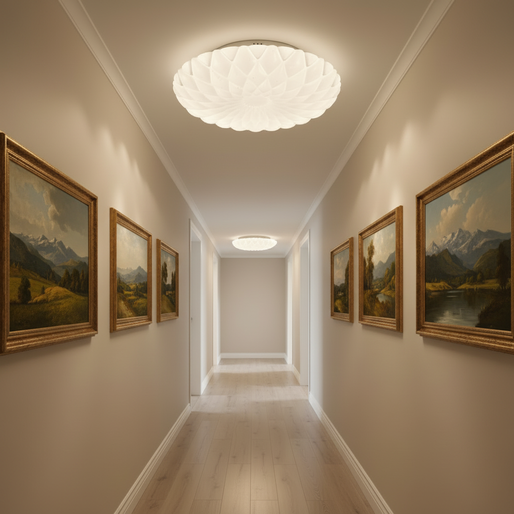 Plafonieră LED 23 cm, 22W, 3000K / 4000K / 6000K, Alb, Metal si Acril PL154/23