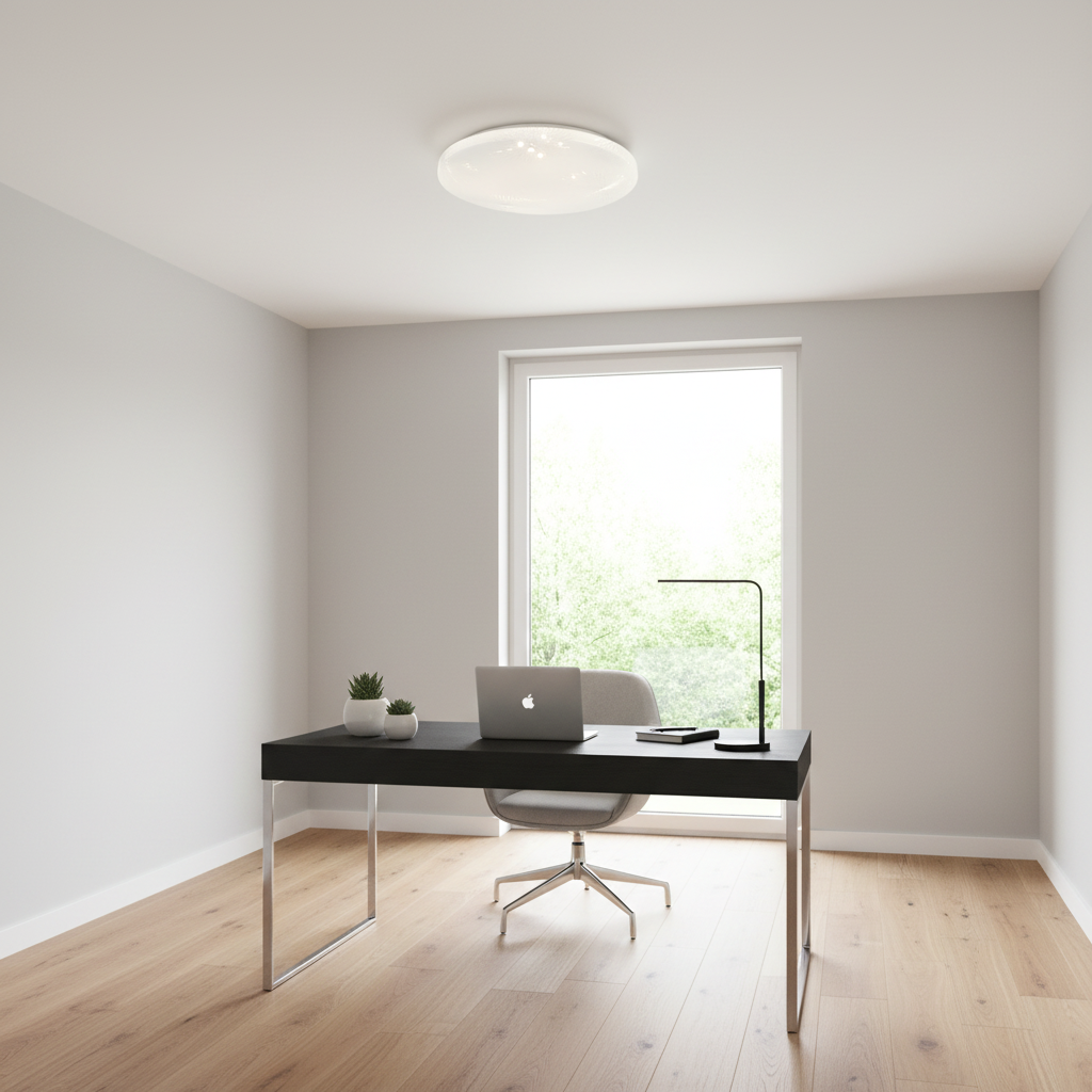 Plafonieră LED 35 cm, 31W, 3000K / 4000K / 6000K, Alb, Metal si Acril PL158/35