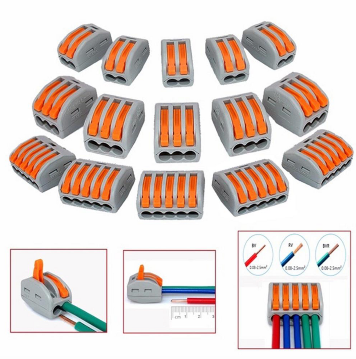 Conector pentru Lustra / Oglinda LED - Rapid, 3 Poli, Instalare Fara Surub, imaginea 3