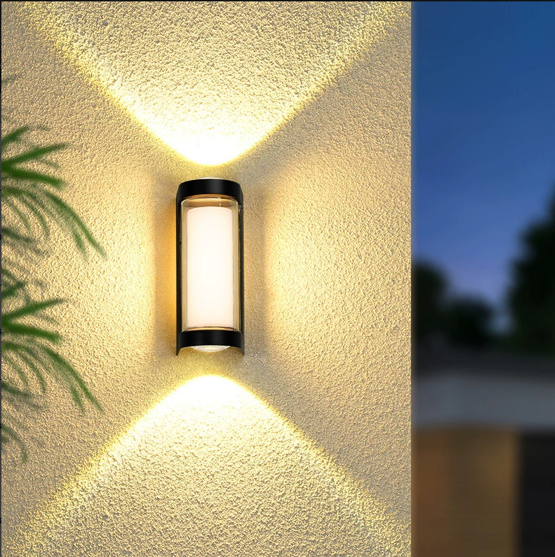 Aplica LED de Exterior Han, 8W, Metal, Negru, imaginea 1