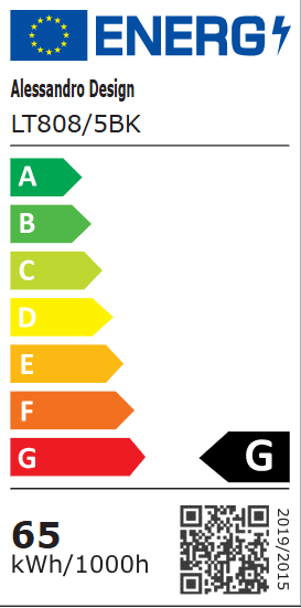 Lustra LED cu telecomanda ZOE 65W, 5 Patrate, lumina Rece/Calda/Neutra, Dimabila, Negru, imaginea 8