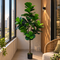 Decorațiune Ficus Lyrata, 180 cm, Verde