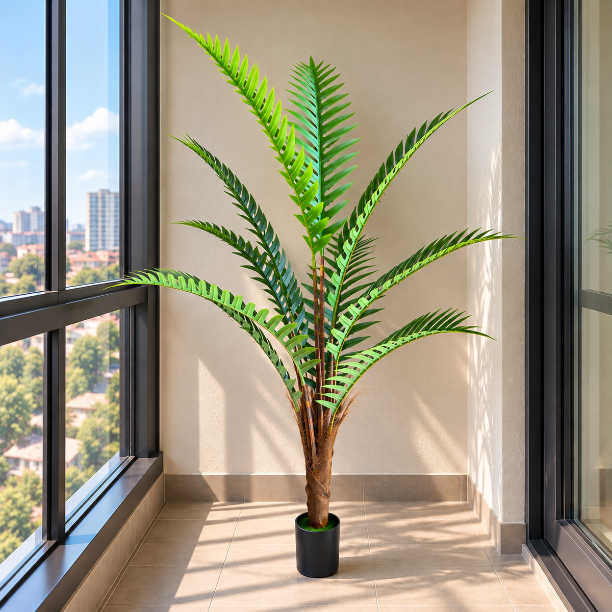 Decorațiune Roystonea Regia, 180 cm, Verde
