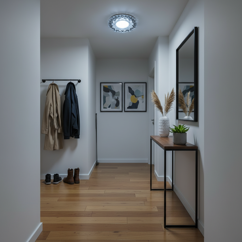 Spot LED ORBITA, 5W, Rotund, Lumina Rece/Calda, Bronz Antichizat, Rasina si Sticla