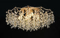 Candelabru Cristal GLOWRIA Regalis, 10x E14, Diametru 80cm, Auriu