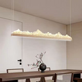 Lustra LED suspendata cu Telecomanda NIVALIS 27W, 120cm, lumina Rece/Calda/Neutra, Dimabila,Inaltime Reglabila, Auriu