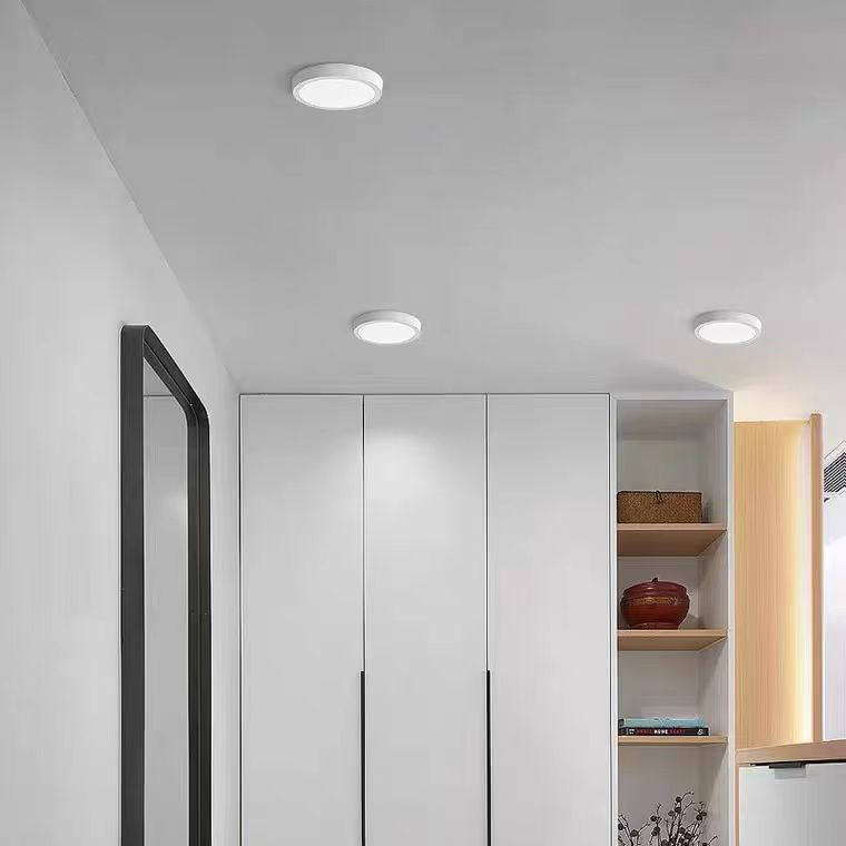 Lustra LED de Tavan Rotunda, 31W, 22cm, 6000K, Metal Alb – Lumina Rece, imaginea 1
