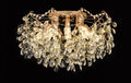 Candelabru Cristal GLOWRIA Eleganza, 6x E14, Diametru 50cm, Auriu