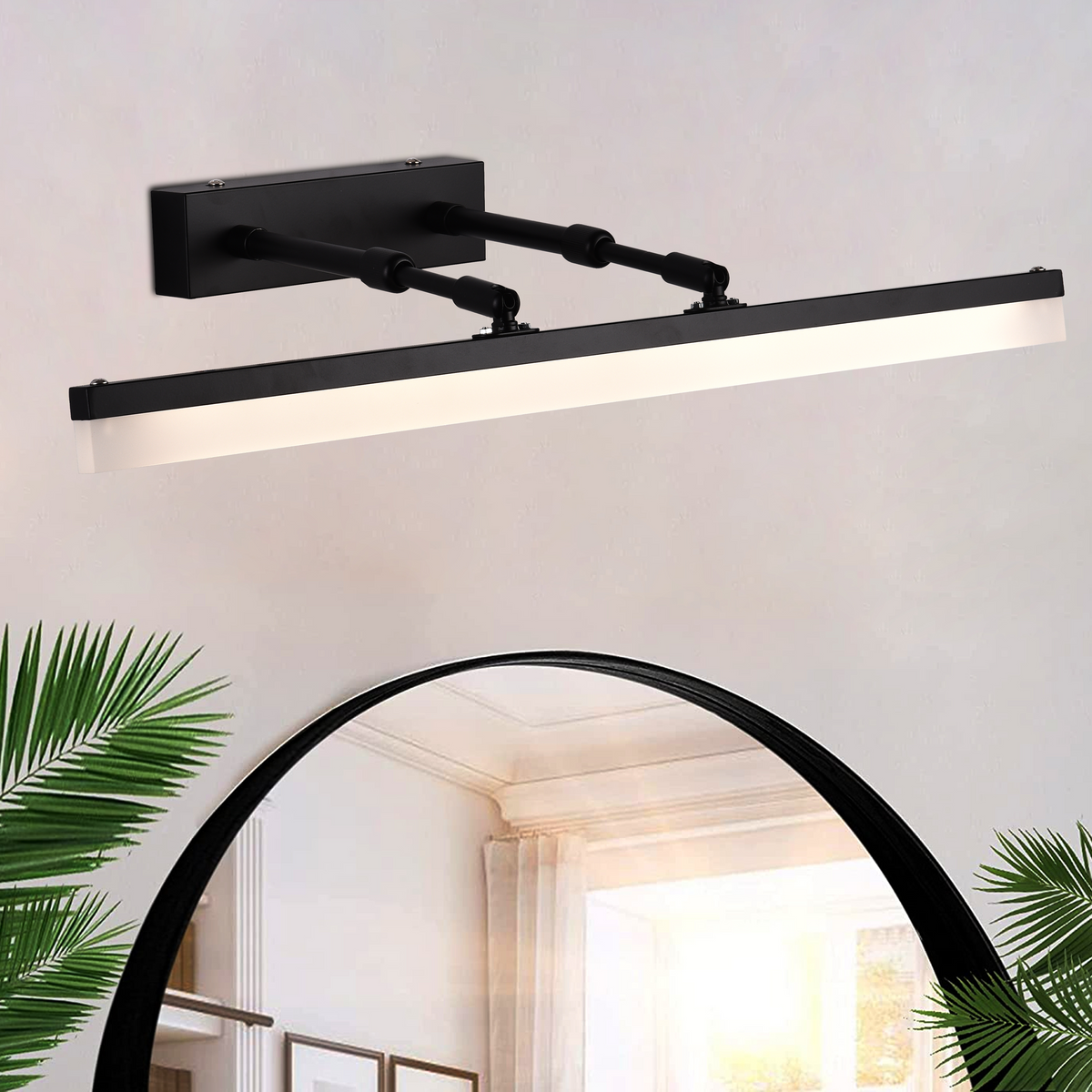 Aplica LED, MALAWI, 6W, liniara, lumina Calda/Neutra/Rece, Negru