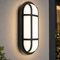 Aplica LED de Exterior AX321/218BK, IP65, Alb si Negru