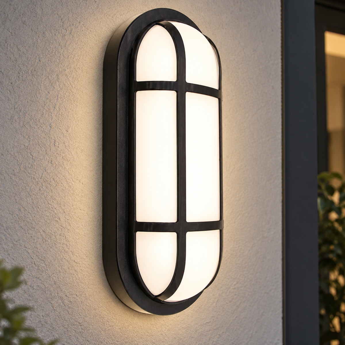 Aplica LED de Exterior AX321/162BK, IP65, Negru