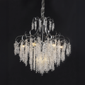 Candelabru Cristal CC9311/5CH, 5x E14, Diametru 50cm, Crom