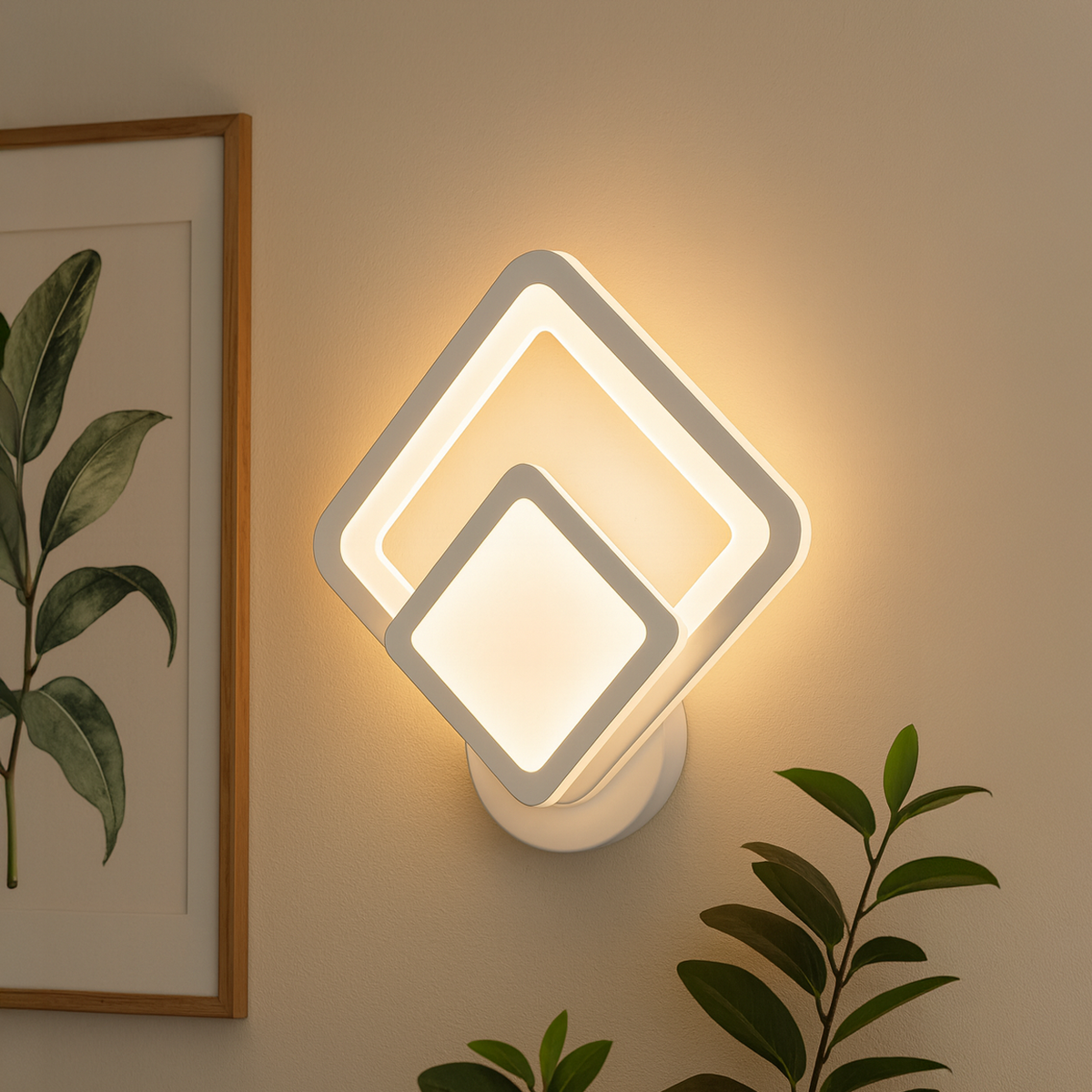 Aplica LED Shani, 23W, Alb, Lumina Rece/Calda/Neutra, imaginea 1
