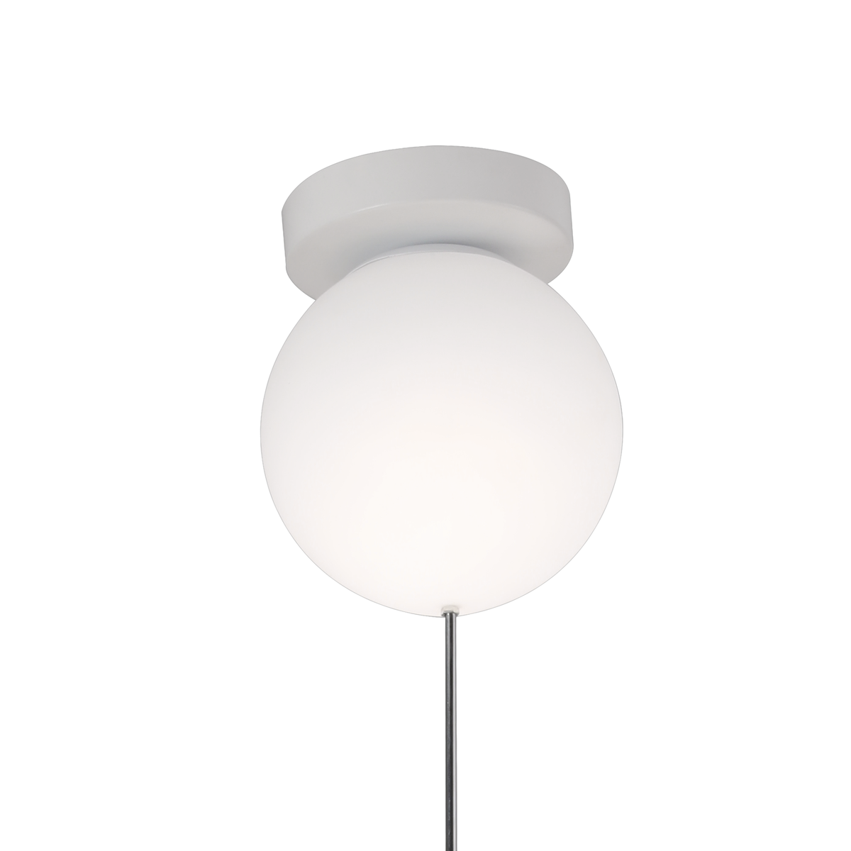 Lustra LED URSULETI CP210 Glob 15cm, Inaltime 47cm, 1xE27, Suspendata, Metal si Acril