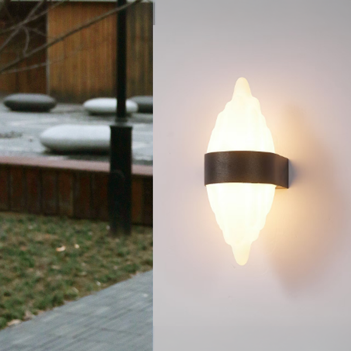 Aplica LED Exterior ICEBERG 10W Metal IP65 Negru AX210BK