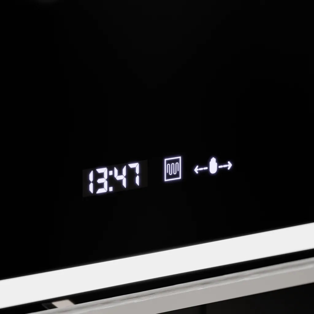 Oglinda LED Rectangulara, 80x60cm, Verite Imperial Silver Motion Glow Marcello, Sistem Dezaburire, Ceas, Dimabila