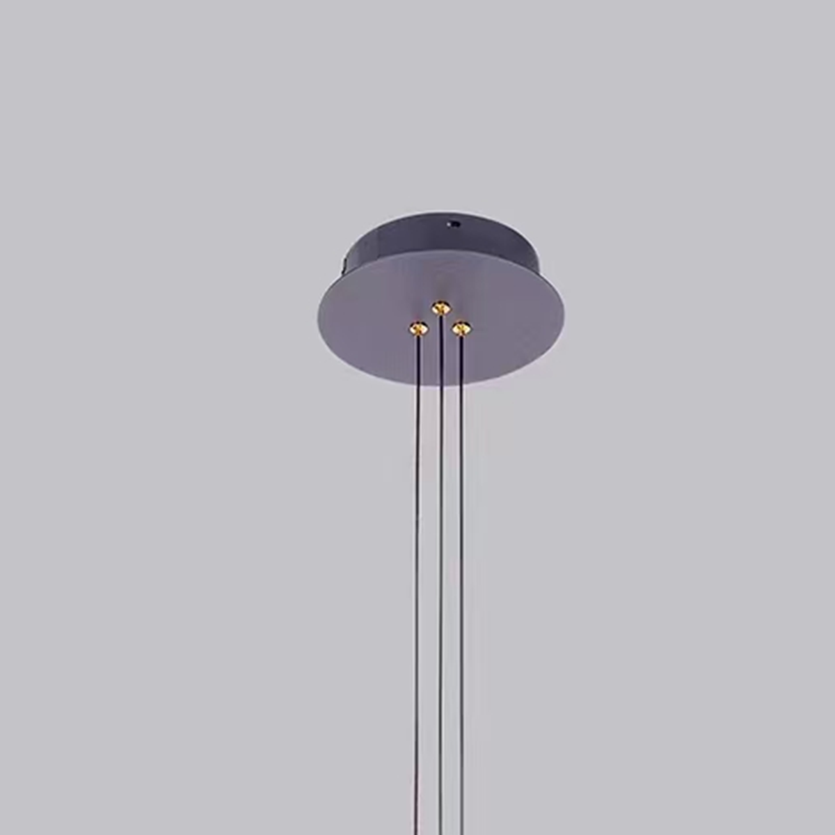 Lustra LED suspendata cu Telecomanda RIMINI 52W, 3 Elemente, lumina Rece/Calda/Neutra, Dimabila, Auriu