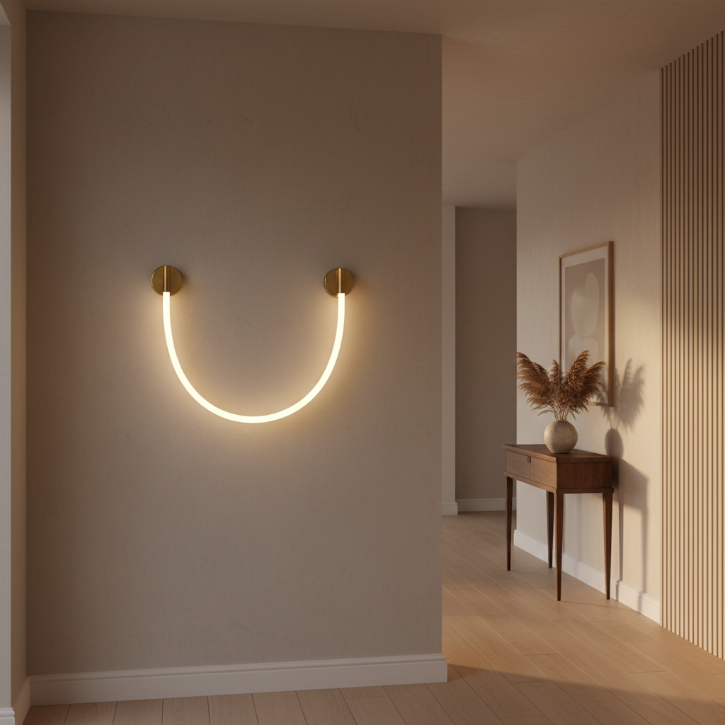 Aplica LED de Perete, 110cm, 3000K/4000K/6000K, Auriu