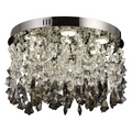 Candelabru LED Cristal LLC212/400BU Rotund, 22W, Lumina Rece/Calda/Neutra, Cristale, Crom Lucios