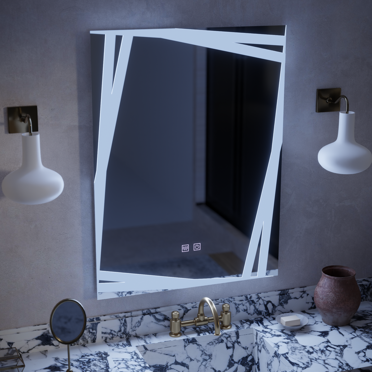 Oglinda LED Touch Infinitum Sistem Dezaburire 60X80cm