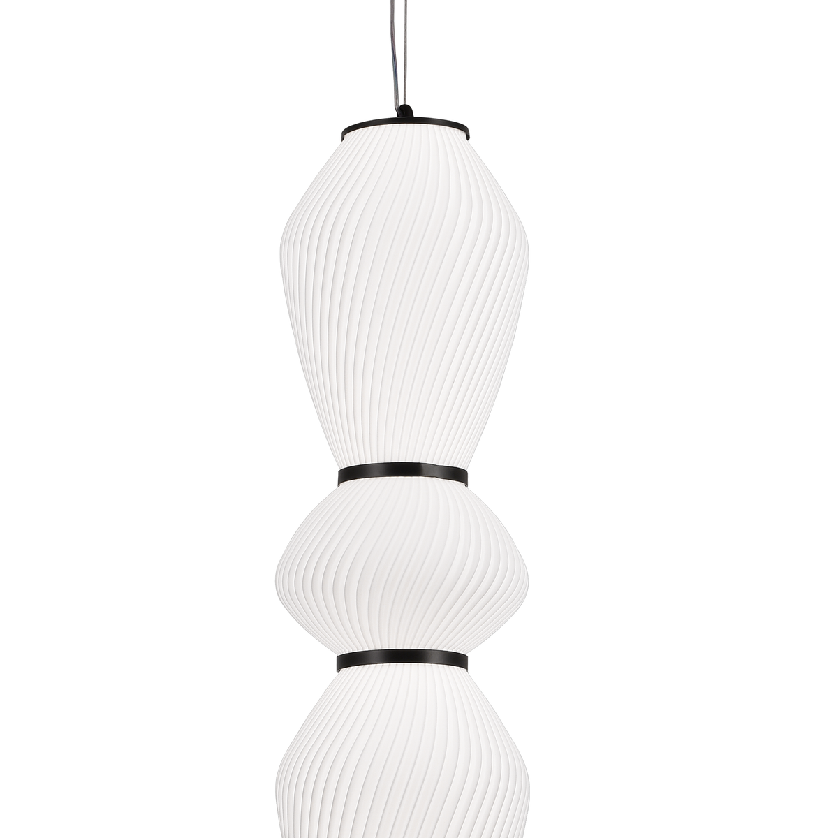 Lustra LED Suspendata cu Telecomanda 77W, LM510/5BK, Inaltime Reglabila, Lumina Calda/Rece/Neutra 3000K/4000K/6000K, Alb, Metal