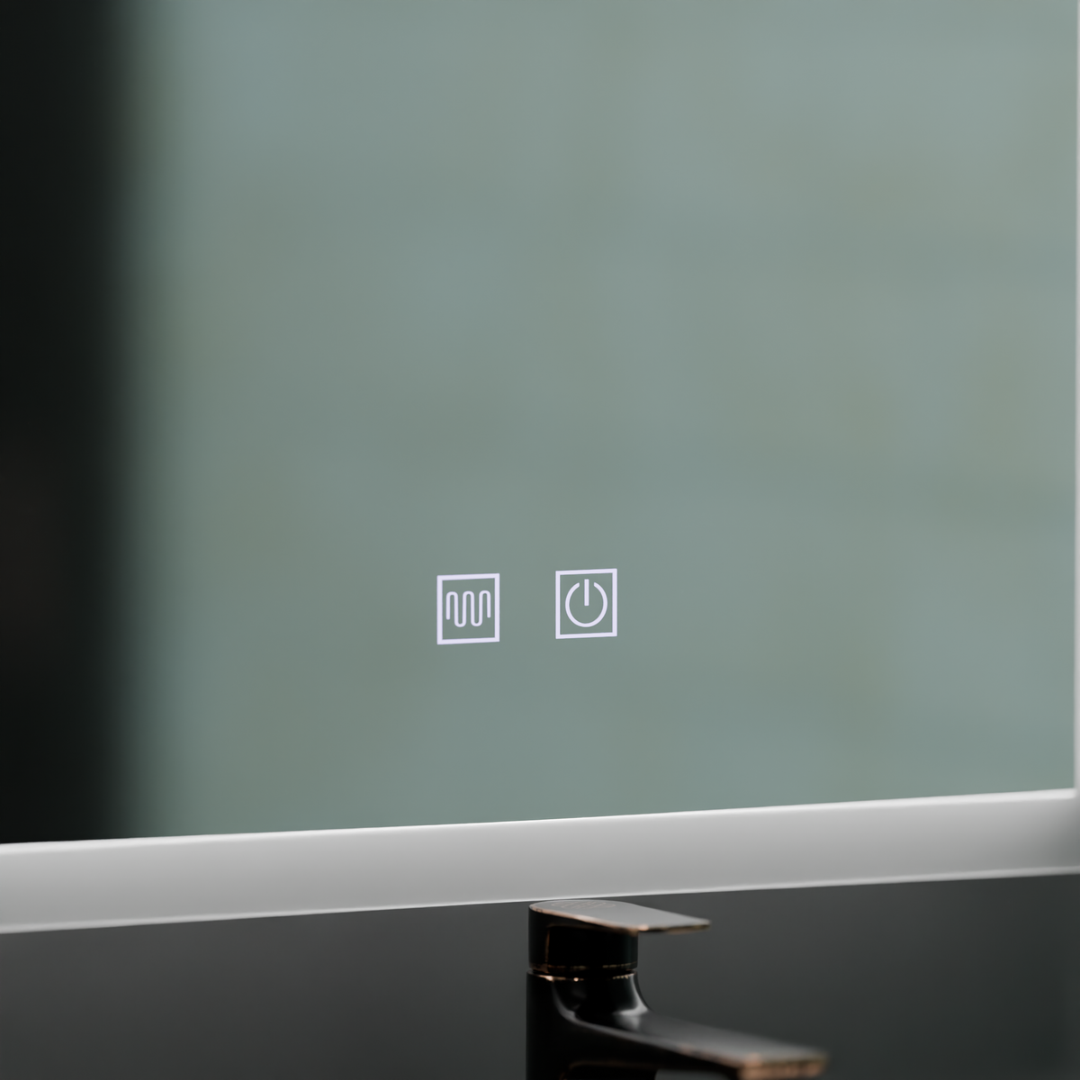 Oglinda LED Rentagulara, 80x60cm, Touch VENERA, Sistem Dezaburire,Dimabila