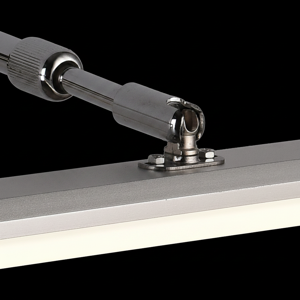 Aplica LED BALATON, 10W, liniara, lumina Calda/ Neutra/ Rece, Crom Lucios