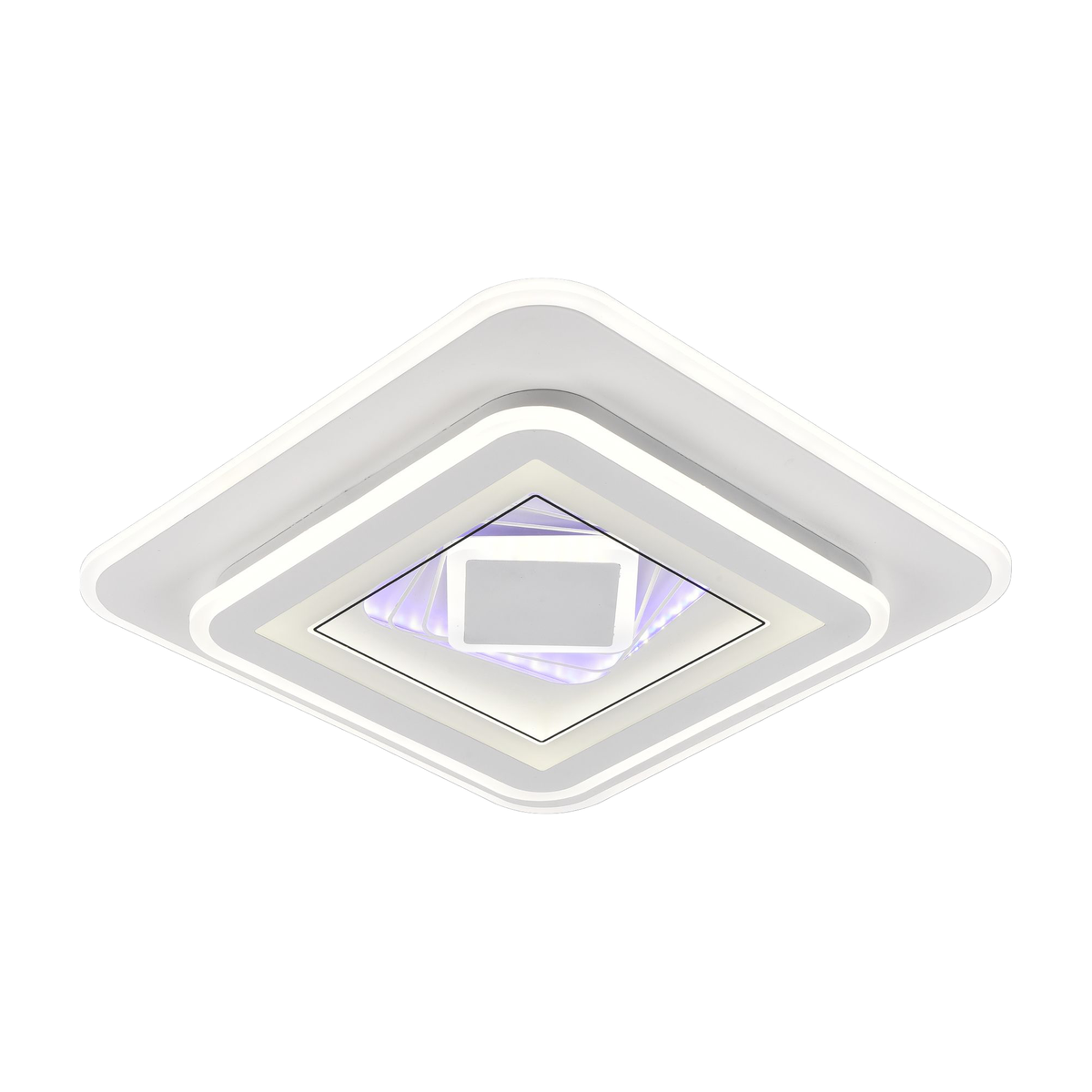 Lustra LED DOLIA, 101W, 50x50cm, lumina Rece/Calda/Neutra, Alb, imaginea 1