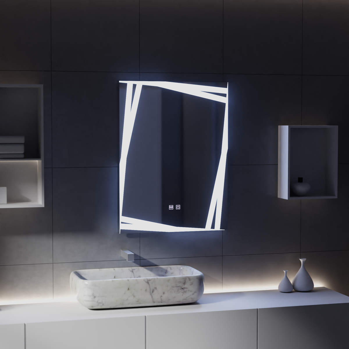 Oglinda LED Touch Infinitum Sistem Dezaburire 60X80cm