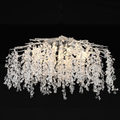 Candelabru Cristal WILLOW, 9x E14, Diametru 50cm, Crom