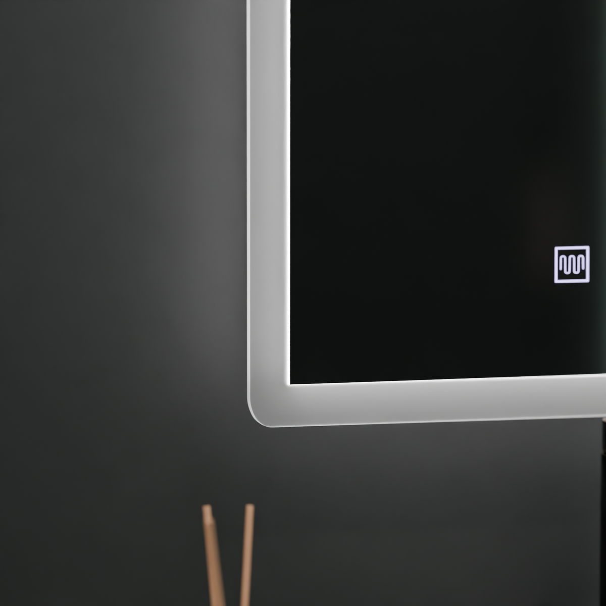 Oglinda LED Rentagulara, 80x60cm, Touch VENERA, Sistem Dezaburire,Dimabila