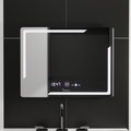 Oglinda LED Rectangulara, 80x60cm, Rayonnement MotionGlow Marcello, Sistem Dezaburire, Ceas & Termometru, Dimabila
