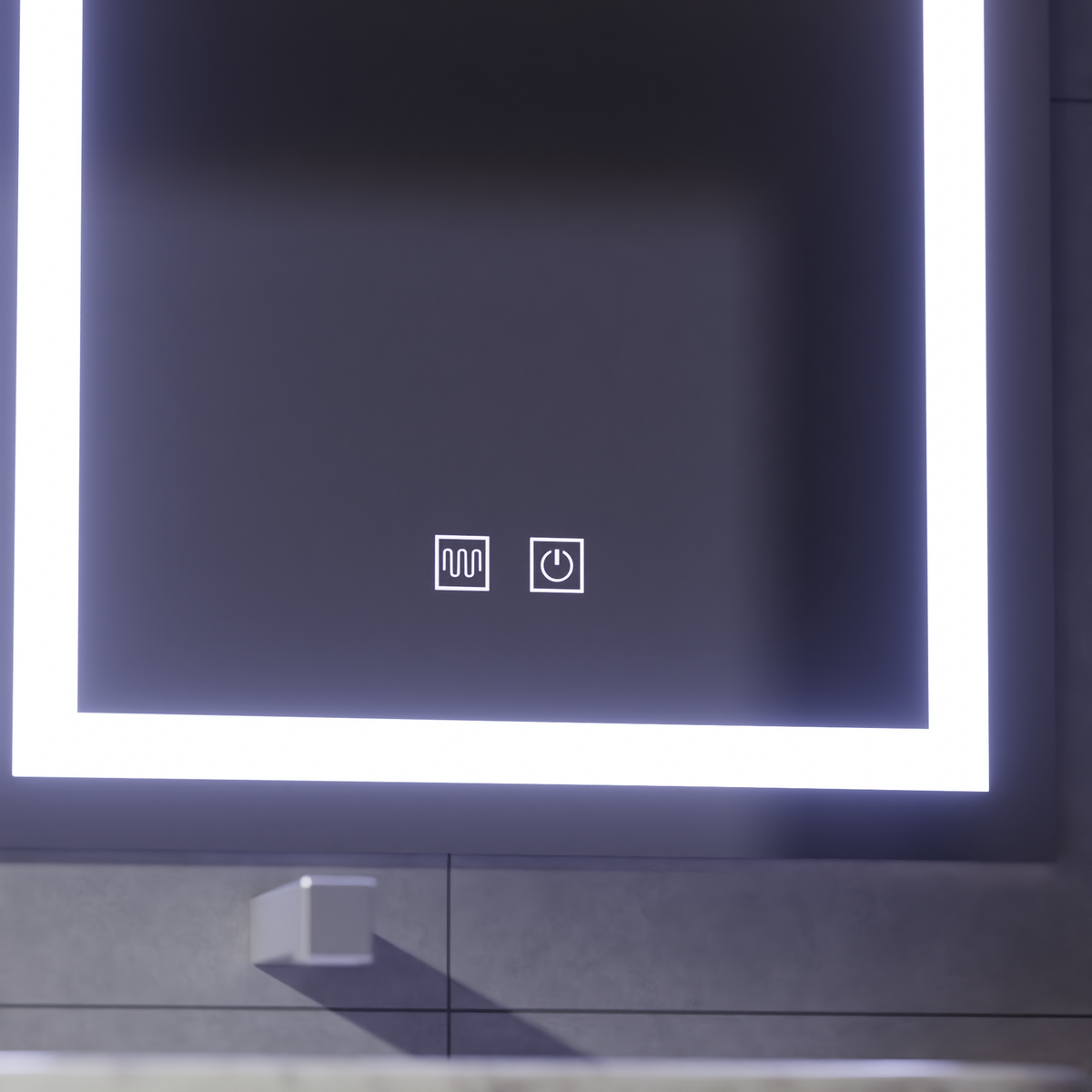 Oglinda LED Touch cu Functie Dezaburire, 80x50cm, imaginea 2
