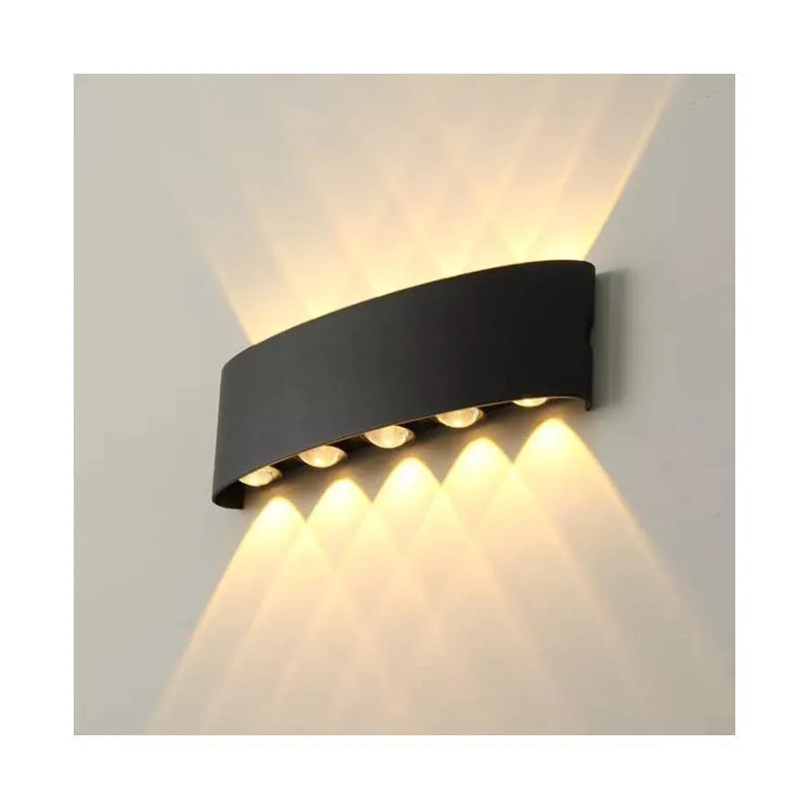 Aplica LED Fantas Interior/Exterior, 10 Surse x 1W, IP65, Negru, 3000K, imaginea 1
