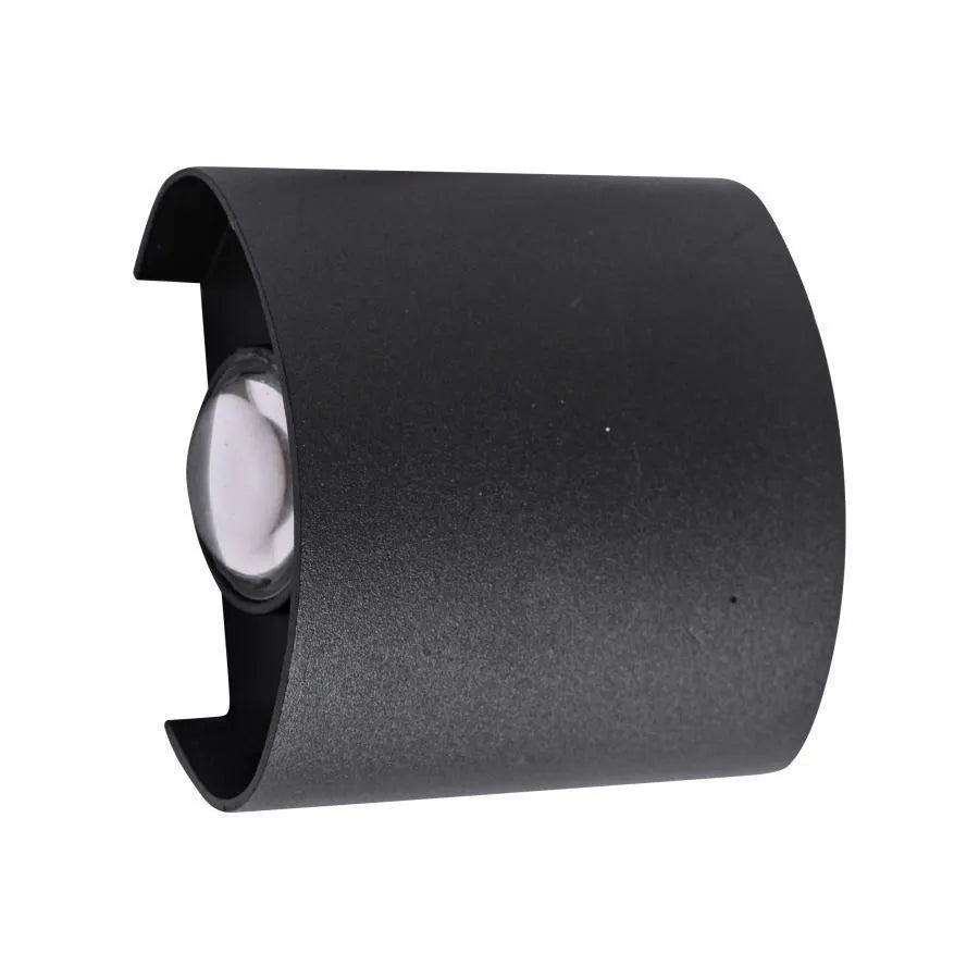 Aplica LED Fantas de Exterior si Interior, 2 Surse x 1W, IP65, Metalic, Negru, 3000K, imaginea 3