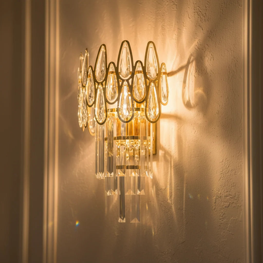 Aplica Cristal ALHAMBRA 2x E14, 35x15cm, Auriu, imaginea 4