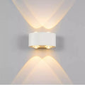 Aplica LED Fantas de Exterior si Interior, 4 Surse x 1W, IP65, Metalic, Alb, 3000K