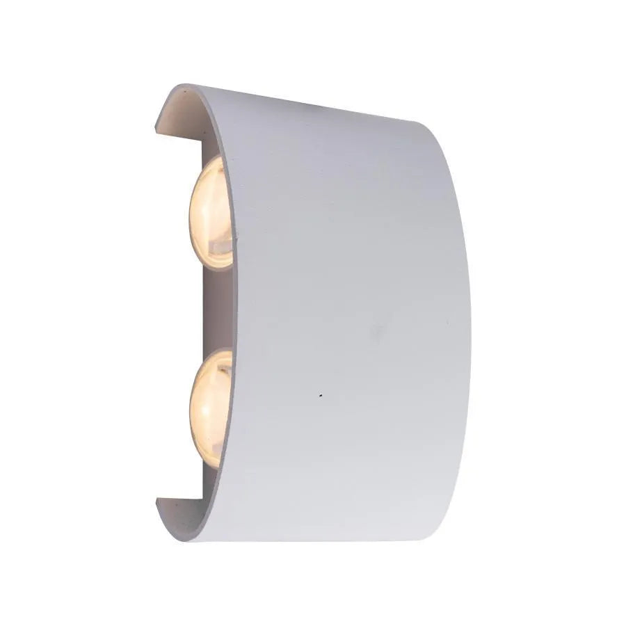 Aplica LED Fantas de Exterior si Interior, 4 Surse x 1W, IP65, Metalic, Alb, 3000K, imaginea 2