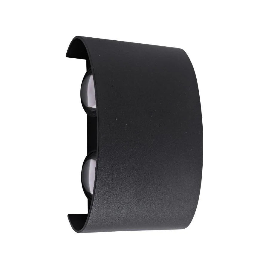 Lustra LED de Exterior si Interior, 4 Surse x 1W, IP65, ABS, Negru, 3000K, imaginea 2