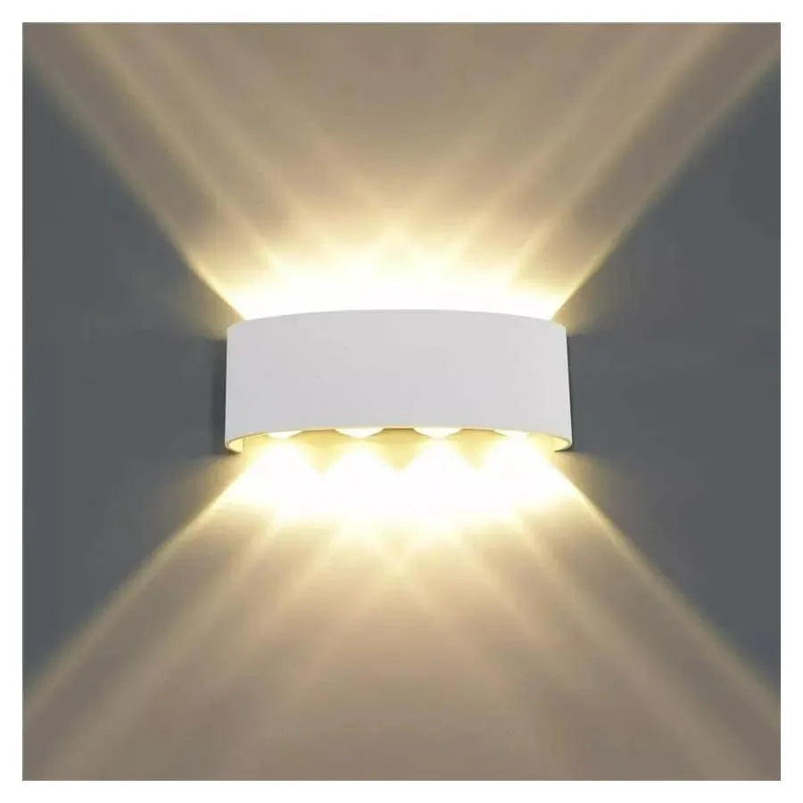 Aplica LED Fantas Interior/Exterior, 8 Surse x 1W, IP65, Alb, 3000K