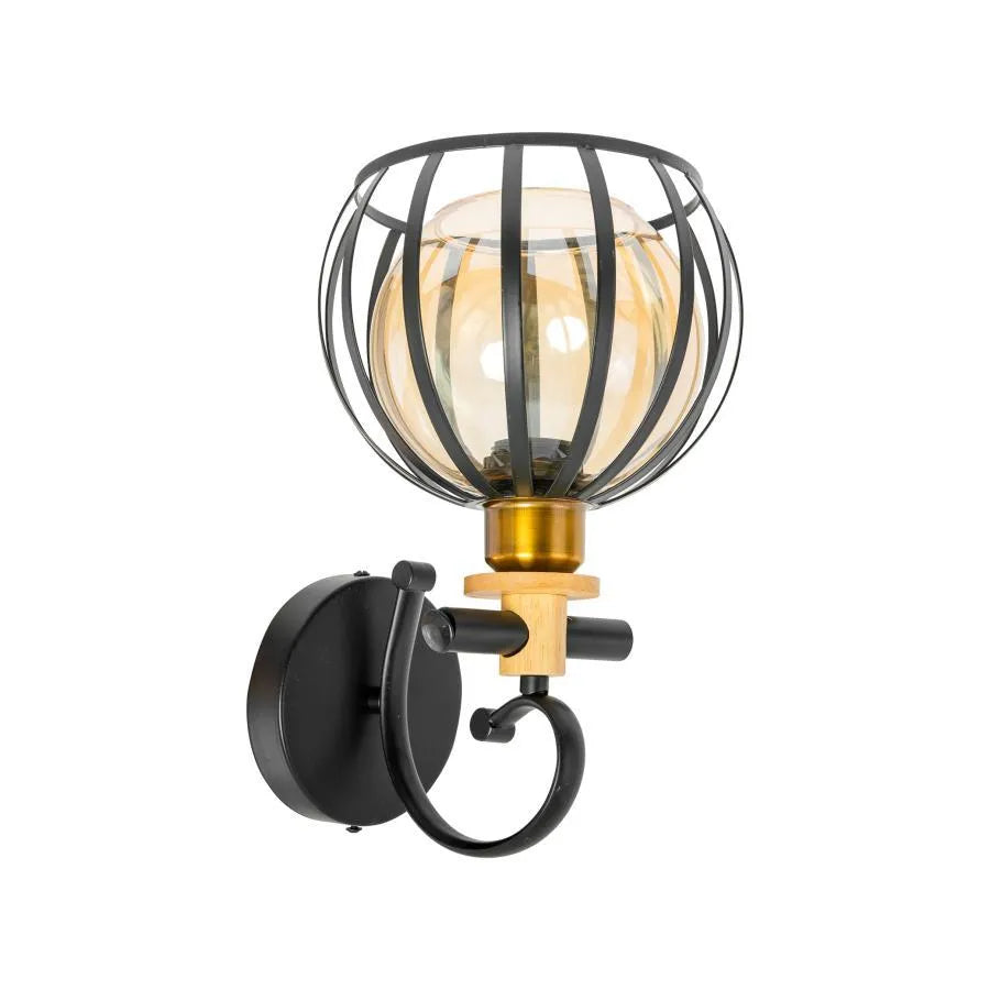 Aplica Junda, 1xE27, Metal, Negru