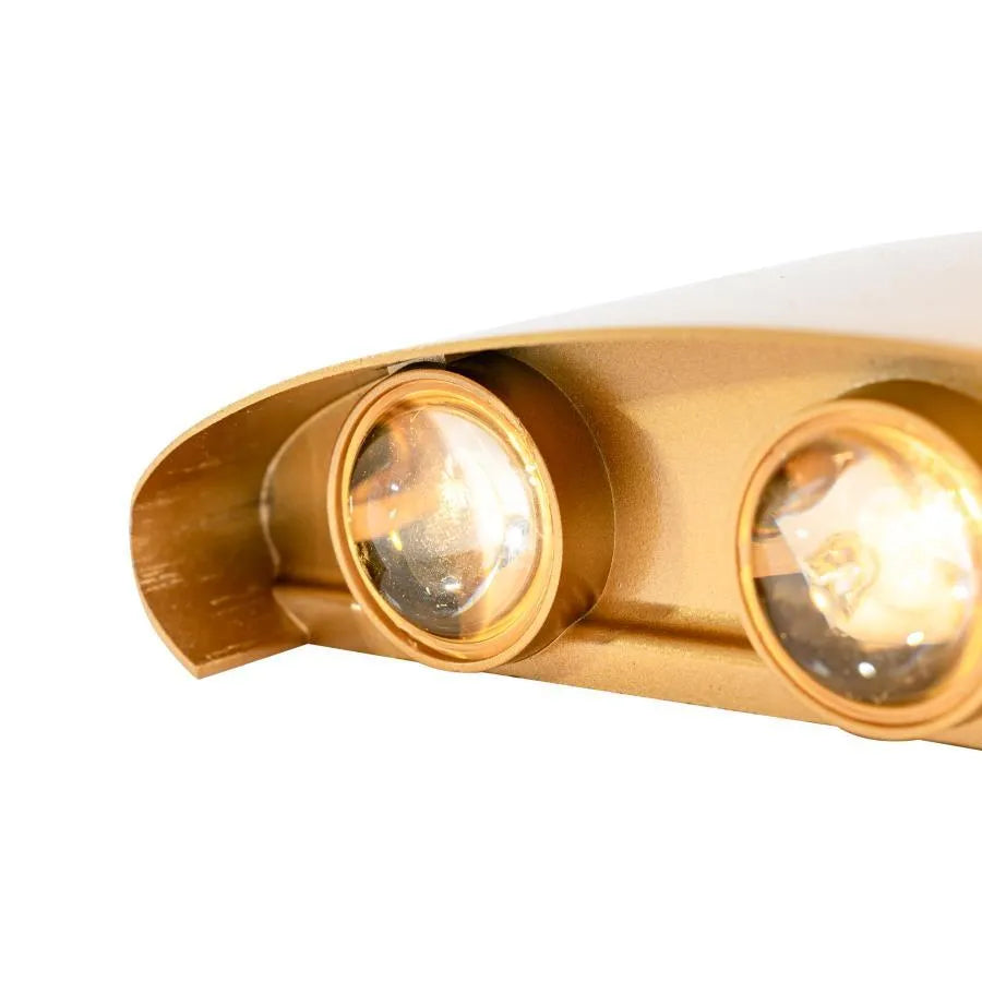 Aplica LED Fantas de Exterior si Interior, 6 Surse x 1W, IP65, Metalic, Auriu, 3000K, imaginea 2