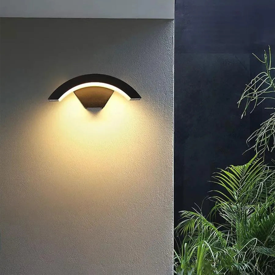 Aplica LED de Exterior Harera, 12W, Metal, Negru, imaginea 2