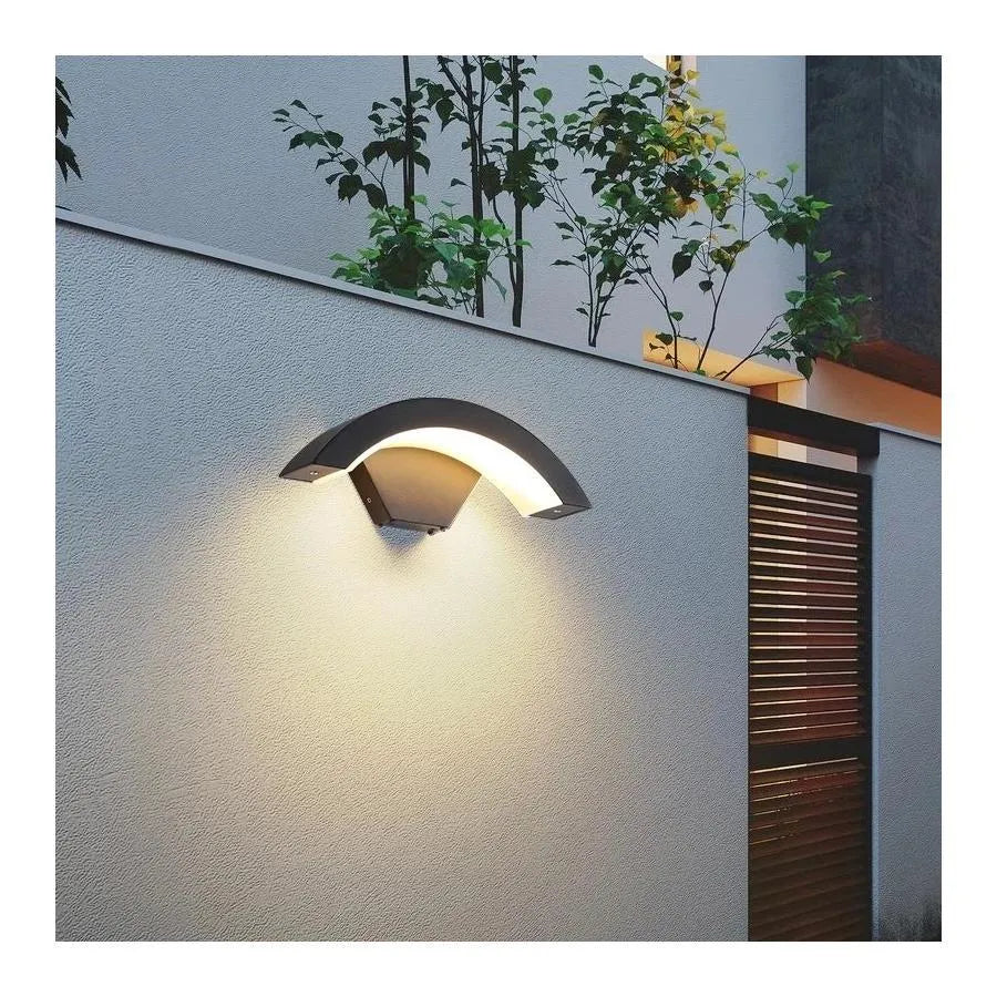 Aplica LED de Exterior Harera, 12W, Metal, Negru, imaginea 6