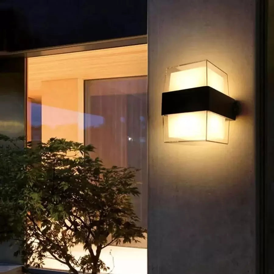 Aplica LED Exterior Kennedy 12W Alb Negru, imaginea 1