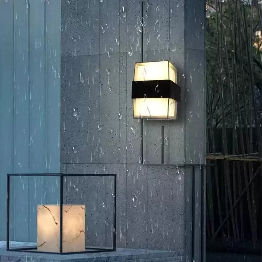 Aplica LED Exterior Kennedy 12W Alb Negru, imaginea 2