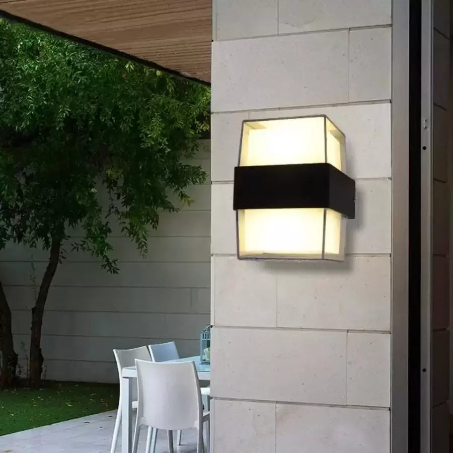 Aplica LED Exterior Kennedy 12W Alb Negru, imaginea 3