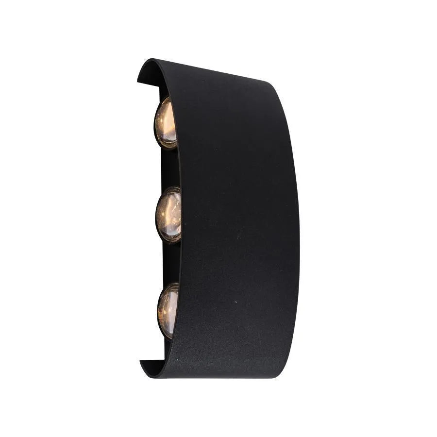 Aplica LED Fantas de Exterior si Interior, 6 Surse x 1W, IP65, Metalic, Negru, 3000K, imaginea 2