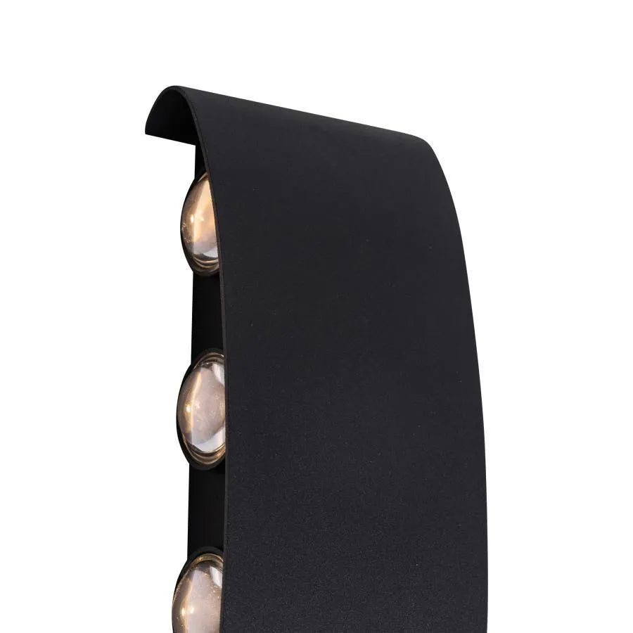 Aplica LED Fantas de Exterior si Interior, 8 Surse x 1W, IP65, Metalic, Negru, 3000K, imaginea 2