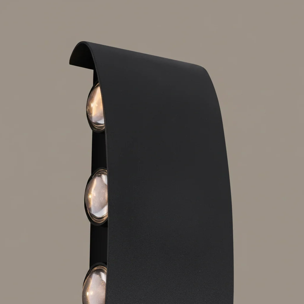 Aplica LED Exterior Ellis, 8W, 8 Surse de lumina, Lumina Calda, Negru, imaginea 4